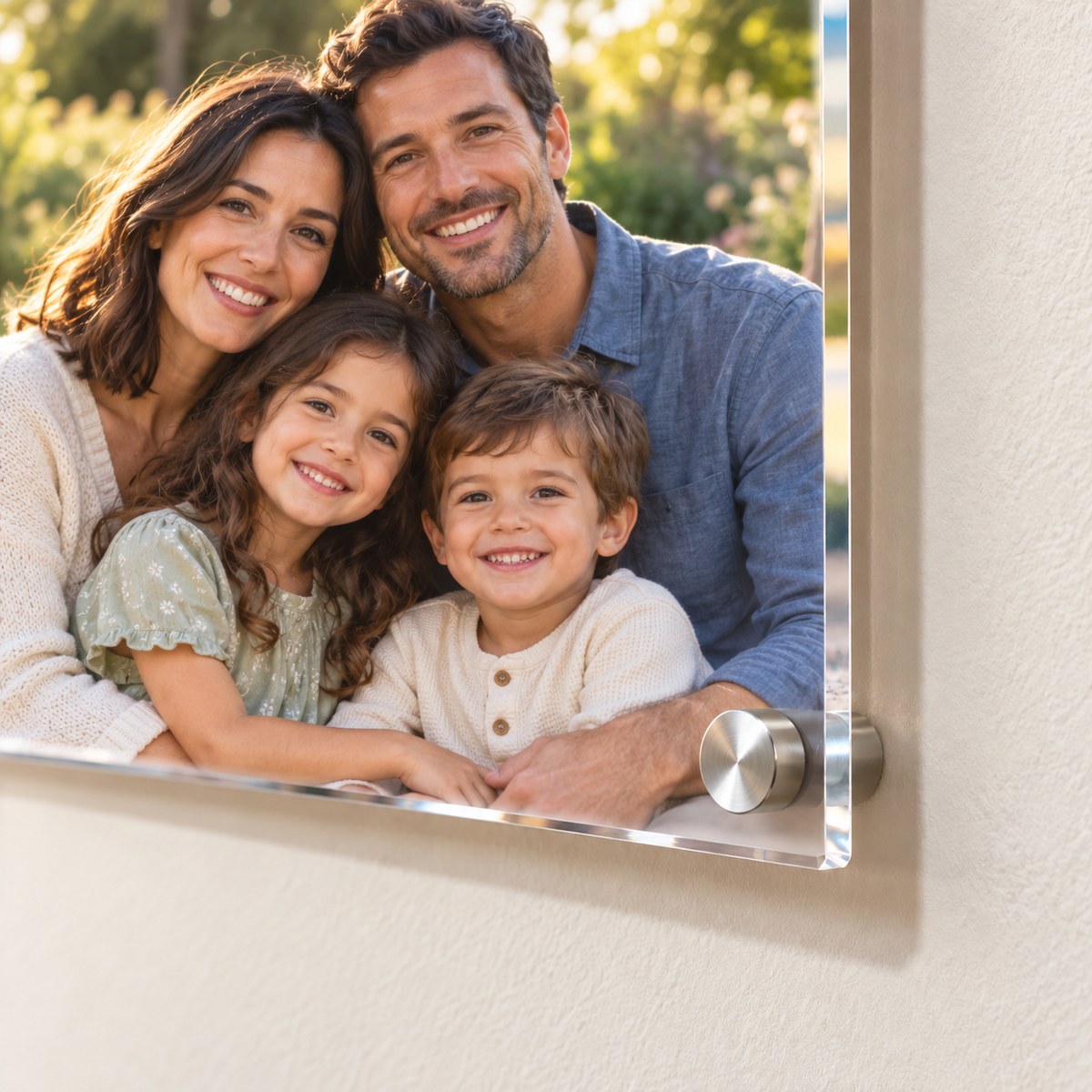 Custom Family Portrait Acrylic Glass Print